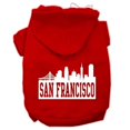 thumbnail image 1 of Mirage Pet  San Francisco Skyline Screen Print Pet Hoodies, Red - 3XL 20, 1 of 1
