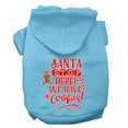 thumbnail image 1 of Mirage Pet Santa, We Have Cookies Screen Print Dog Hoodie Baby Blue XXXL, 1 of 10