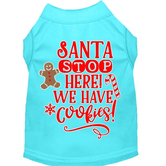 Christmas Pet Dog Cat Shirt Screen Printed, "Santa, We Have Cookies"