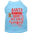 thumbnail image 1 of Mirage Pet Santa, We Have Cookies Screen Print Dog Shirt Baby Blue XL, 1 of 2