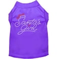 thumbnail image 1 of Mirage Pet Santa's Girl Rhinestone Dog Shirt Purple Lg, 1 of 11