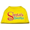 thumbnail image 1 of Mirage Pet  Santas Favorite Screen Print Pet Shirt, Yellow - Extra Small - Size 8, 1 of 1