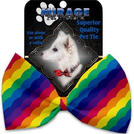 Mirage Pet Scalloped Rainbow Pet Bow Tie