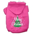 thumbnail image 1 of Christmas Pet, Dog  Cat Hoodie Screen Printed, "Scribble Merry Christmas", 1 of 10