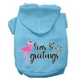 thumbnail image 1 of Mirage Pet Seas and Greetings Screen Print Dog Hoodie Baby Blue S, 1 of 10