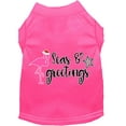 thumbnail image 1 of Christmas Pet Dog  Cat Shirt Screen Printed, "Seas and Greetings", 1 of 11