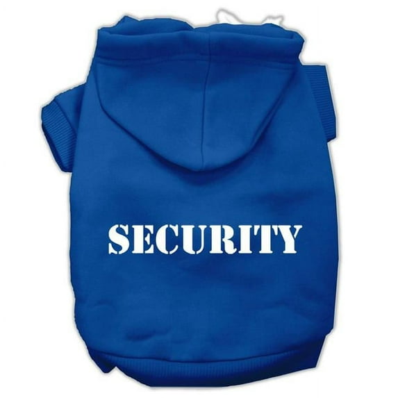 Mirage Pet Security Screen Print Pet Hoodies, Blue - 2XL 18