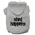 thumbnail image 1 of Mirage Pet  Shed Happens Screen Print Pet Hoodies, Grey - 3XL 20, 1 of 1