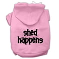 thumbnail image 1 of Mirage Pet  Shed Happens Screen Print Pet Hoodies, Light Pink - Extra Small 8, 1 of 1