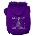 thumbnail image 1 of Christmas Pet Dog  Cat Hoodie Screen Printed, "Shimmer Christmas Tree", 1 of 11