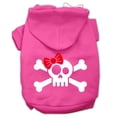 thumbnail image 1 of Pet Dog and Cat Hoodie Screen Printed, "Skull  Crossbone Bow", 1 of 10