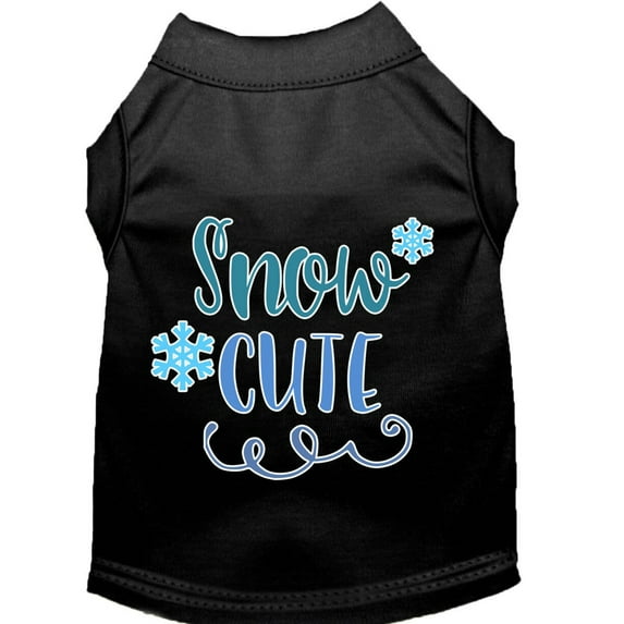 Christmas Pet Dog Cat Shirt Screen Printed, "Snow Cute"