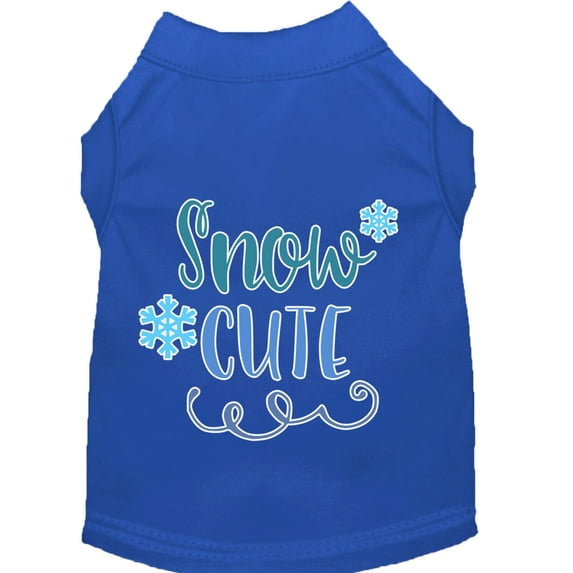 Christmas Pet Dog Cat Shirt Screen Printed, "Snow Cute"