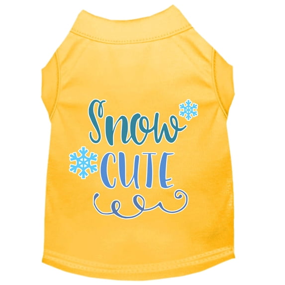 Christmas Pet Dog Cat Shirt Screen Printed, "Snow Cute"