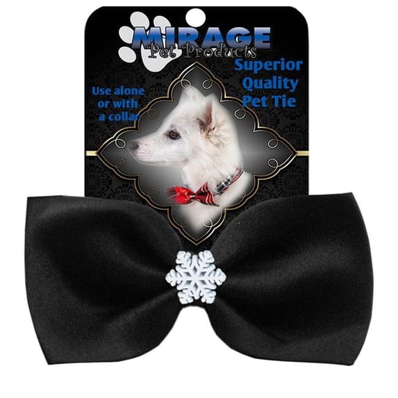 Mirage Pet Snowflake Widget Pet Bowtie Black