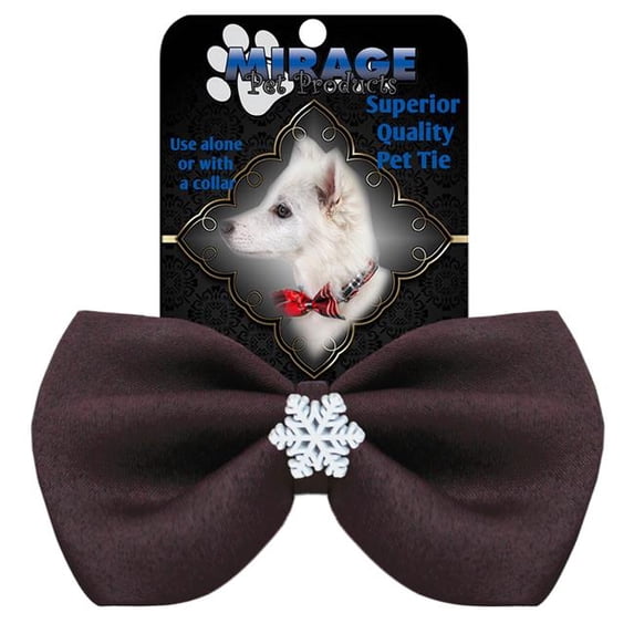 Mirage Pet Snowflake Widget Pet Bowtie Brown