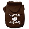 thumbnail image 1 of Mirage Pet  Softy Kitty & Tasty Kitty Screen Print Dog Pet Hoodies, Brown - Large 14, 1 of 1