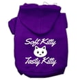 thumbnail image 1 of Mirage Pet  Softy Kitty & Tasty Kitty Screen Print Dog Pet Hoodies, Purple - Large 14, 1 of 1