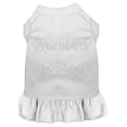thumbnail image 1 of Mirage Pet  Spoiled Rotten Rhinestone Dress, White - Large 14, 1 of 1