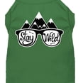 thumbnail image 1 of Mirage Pet Stay Wild Screen Print Dog Shirt Green XS, 1 of 2