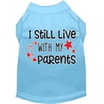 thumbnail image 1 of Mirage Pet Still Live with my Parents Screen Print Dog Shirt Baby Blue XXXL, 1 of 3