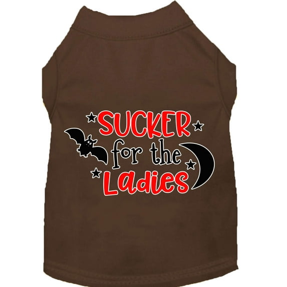 Pet Dog Cat Shirt Screen Printed, "Sucker For The Ladies"