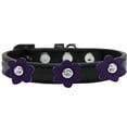 thumbnail image 1 of Mirage Pet Synthetic Floral Jeweled Dog Collar, Black, XL, 1 of 2