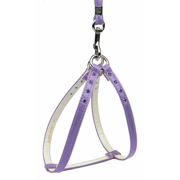 Mirage Pet Step-In Harness Purple w/ Purple Stones 20