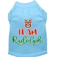 thumbnail image 1 of Christmas Pet Dog  Cat Shirt Screen Printed, "Team Rudolph", 1 of 11
