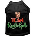 thumbnail image 1 of Christmas Pet Dog  Cat Shirt Screen Printed, "Team Rudolph", 1 of 10
