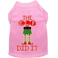 thumbnail image 1 of Christmas Pet Dog  Cat Shirt Screen Printed, "The Elf Did It", 1 of 11