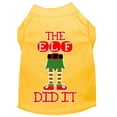 thumbnail image 1 of Christmas Pet Dog  Cat Shirt Screen Printed, "The Elf Did It", 1 of 11
