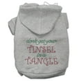 thumbnail image 1 of Mirage Pet Tinsel in a Tangle Rhinestone Hoodies Grey XXL, 1 of 7