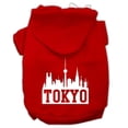 thumbnail image 1 of Mirage Pet  Tokyo Skyline Screen Print Pet Hoodies, Red - Medium 12, 1 of 1
