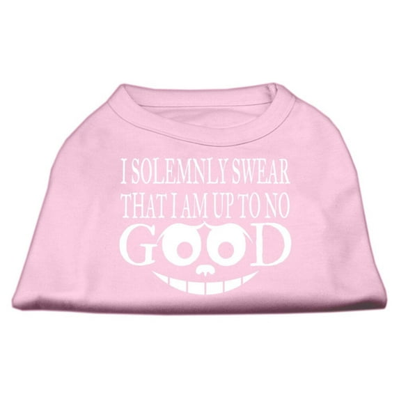 Up to No Good Screen Print Shirt Light Pink XS (8)