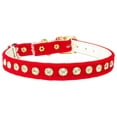 thumbnail image 1 of Premium Cat Safety With Band Collar, "Velvet One Row Rhinestone", 1 of 8