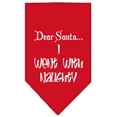 thumbnail image 1 of Christmas Pet and Dog Bandana Screen Printed, "Dear Santa... I Went With Naughty", 1 of 9