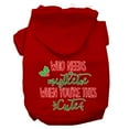 thumbnail image 1 of Christmas Pet Dog  Cat Hoodie Screen Printed, "Who Needs Mistletoe When You're This Cute", 1 of 11