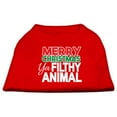 thumbnail image 1 of Mirage Pet  Ya Filthy Animal Screen Print Pet Shirt, Red - Small - Size 10, 1 of 1