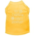 thumbnail image 1 of Mirage Pet  Yes I Want to Build A Snowman Rhinestone Dog Shirt, Yellow - Small 10, 1 of 1
