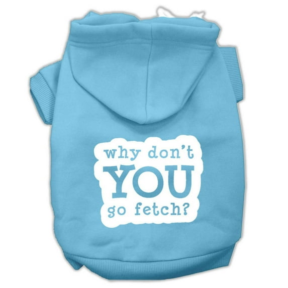 Pet Dog Cat Hoodie Screen Printed, "Fetch"