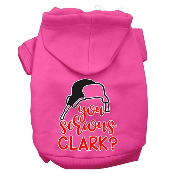 Christmas Pet Dog Cat Hoodie Screen Printed, "You Serious Clark?"
