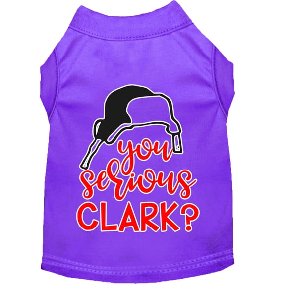Christmas Pet Dog Cat Shirt Screen Printed, "You Serious, Clark?"