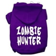 thumbnail image 1 of Halloween Pet, Dog  Cat Hoodie Screen Printed, "Zombie Hunter", 1 of 10