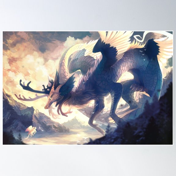 Mirage Poster Wall Art, Modern Wall Decor For Living Room Bedroom, 8x12 UNFRAMED