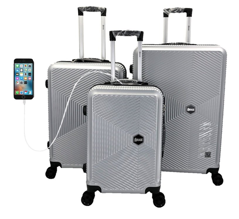 Mirage Tigan ABS Hard shell Lightweight 360 Dual Spinning Wheels Combo