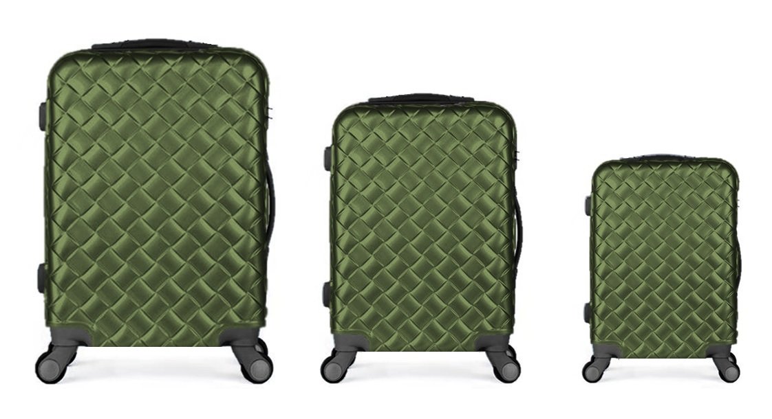 Mirage Vaso ABS Hard shell Lightweight 360 Dual Spinning Wheels Combo