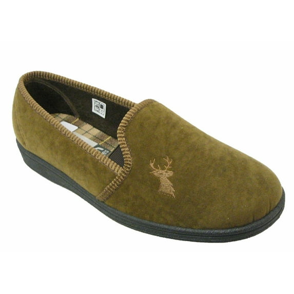 Mirak Stag Mens Slip-On Slipper / Classic Mens Slippers