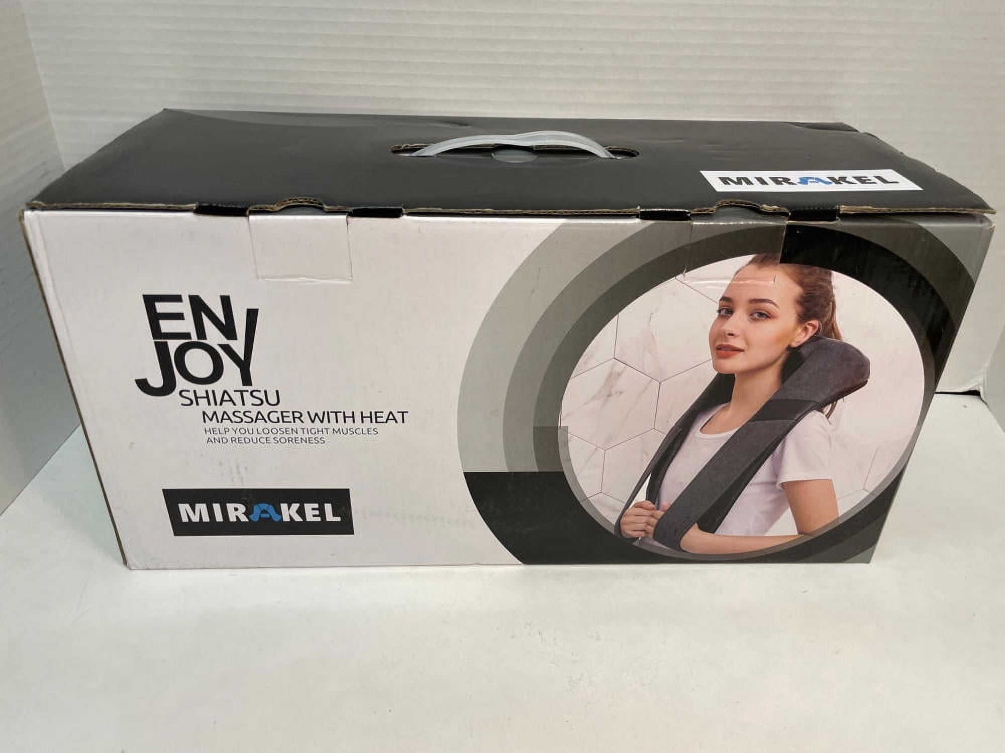 Mirakel Neck Massager, Shiatsu Back Neck Massager with Heat