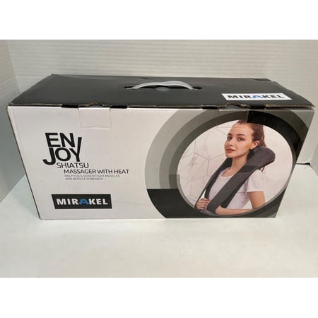 Mirakel Neck Massager, Shiatsu Back Neck Massager with Heat